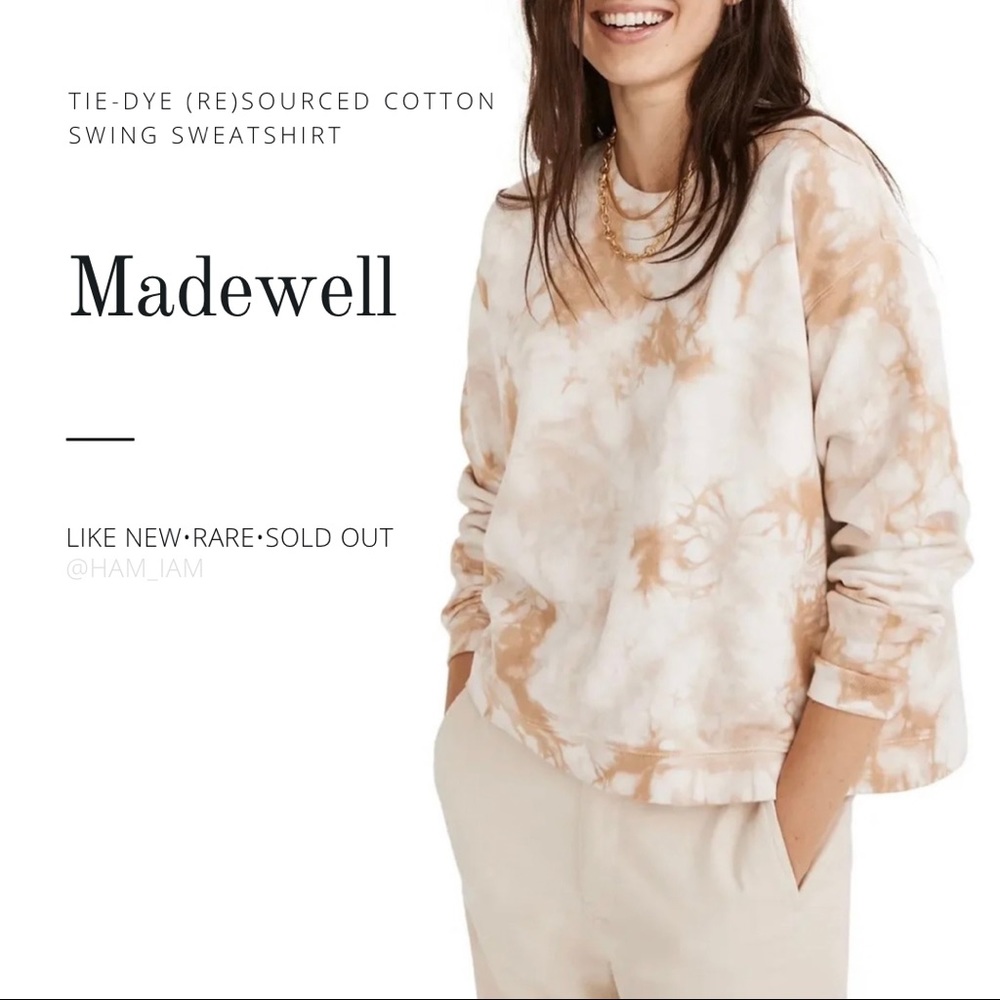 SOLD OUT Madewell Tie-Dye (Re)sourced Cotton Swing Sweatshirt